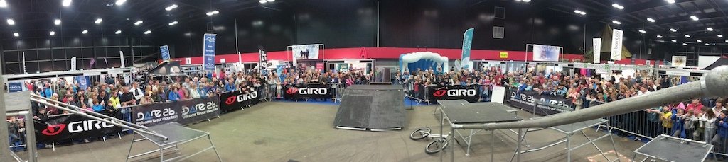 a quick pano shot from the Scottish Outdoor Pursuits Show,  i was there with the Savage skills display team doing a trials display with Ben savage and James Hyland !