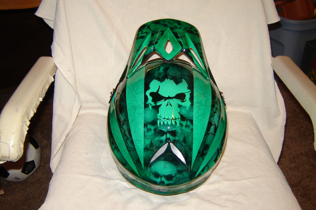 My old boss custom painted a helmet for me as a thank you for busting my ass working for him.