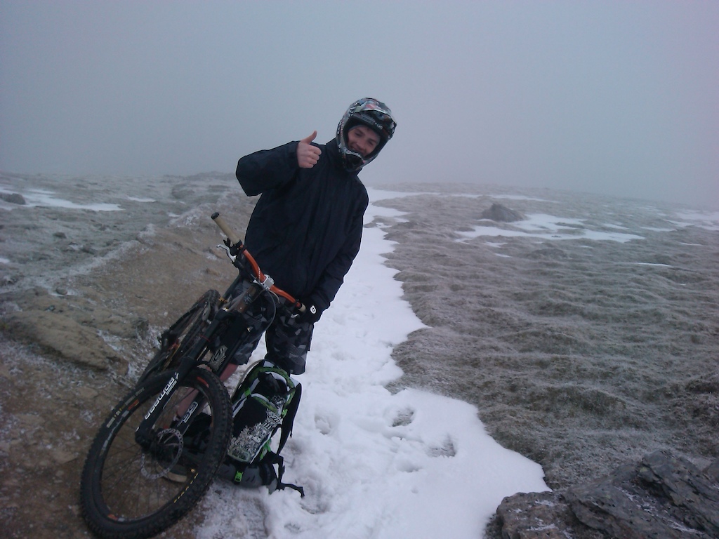Myself nearing the summit of Snowdon