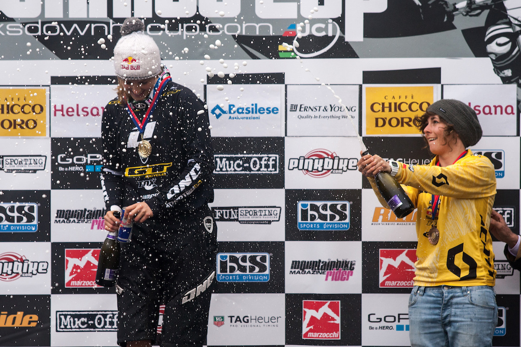 The first race of the iXS European Downhill Cup is now history, dominated by bad weather on race-Sunday. After the final had to be cancelled, the results from the seeding run were used, with Remi Thirion and Rachel Atherton as winners at Monte Tamaro (SUI).  © Thomas Dietze