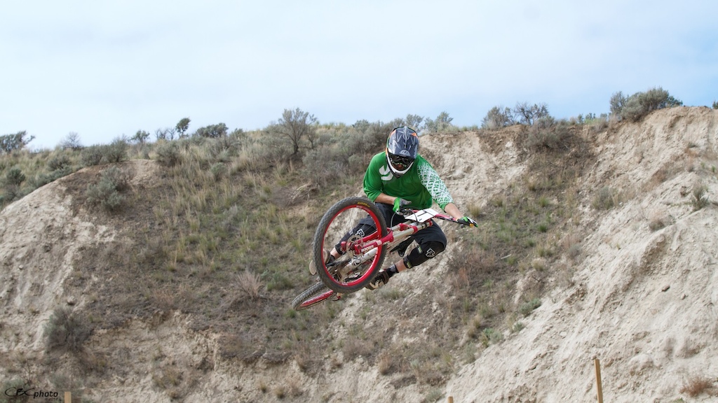 Harold hitting the KBR jumps on his DH bike