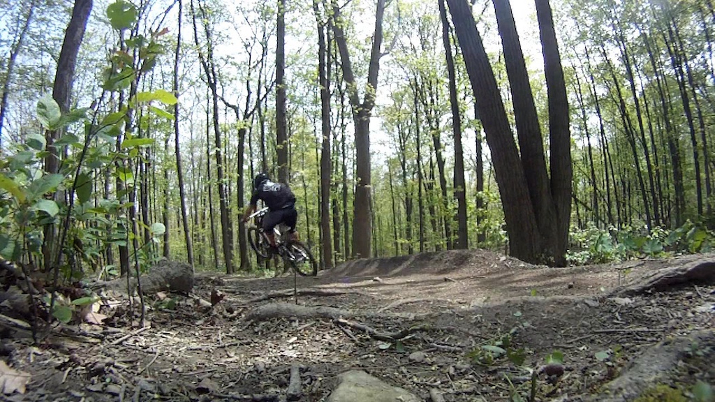 Practicing the corner manny.