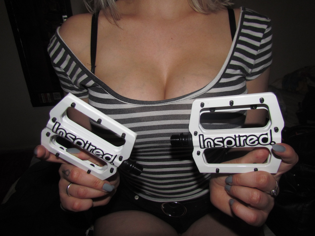 my girlfriend with my upcoming b-day present