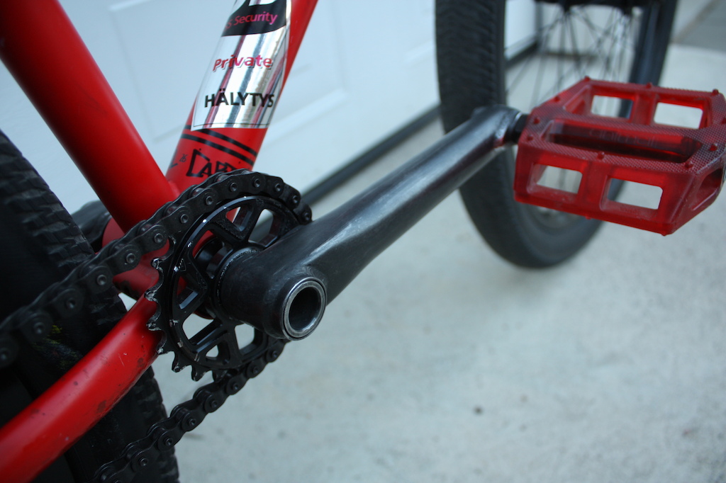 Dmr cult cranks rawed &amp; cutted spindle, dmr 22t sprocket