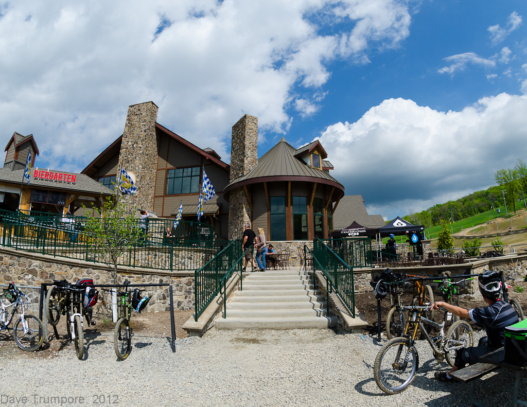 New Base Lodge and Biergarten at Mountain Creek Bike Park