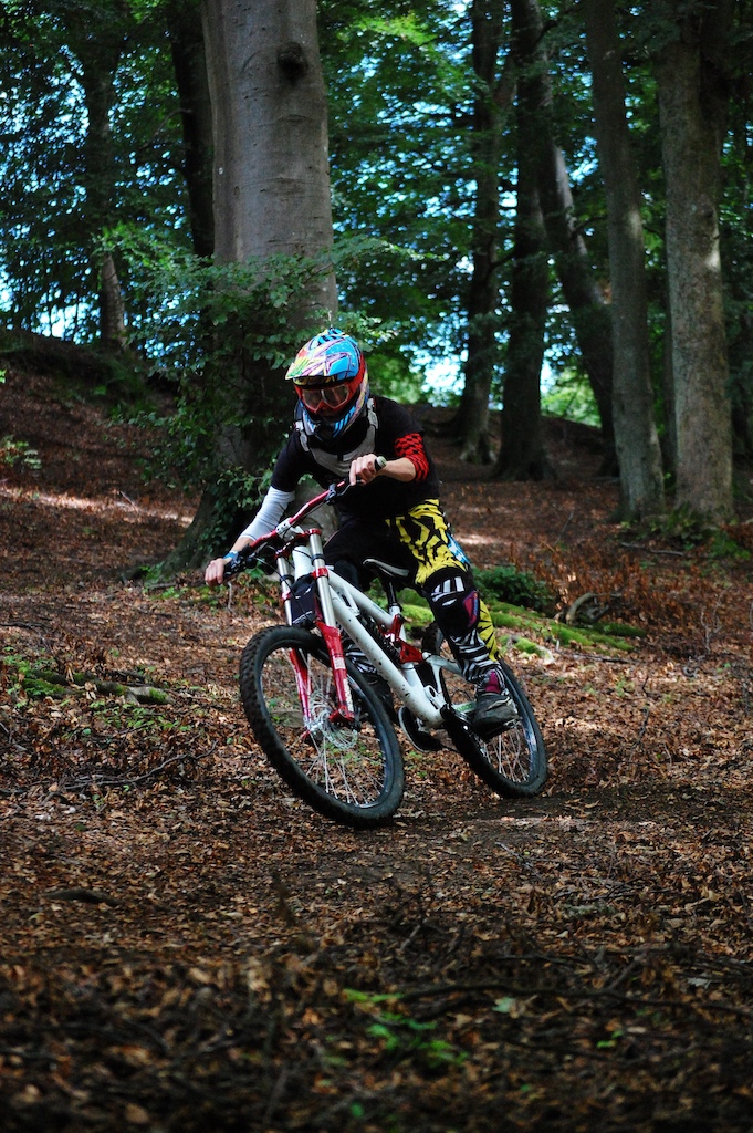 out of a flat corner