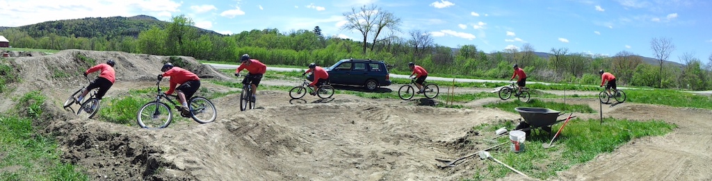 Taking a break from digging to roll around the pump track. Sequence by PB user: vt6spd.