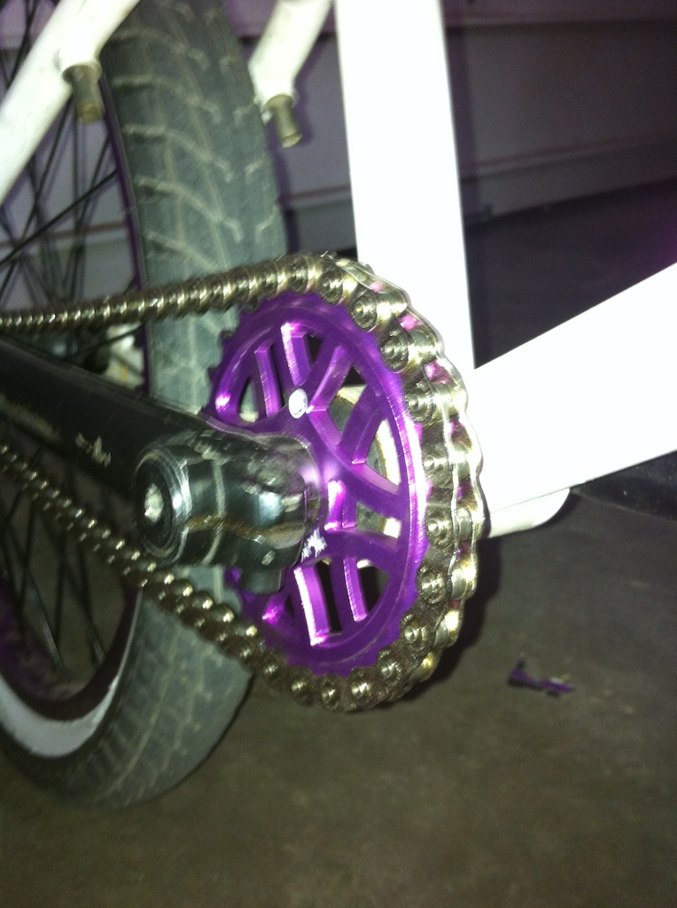 New chain and sprocket a we bit blury