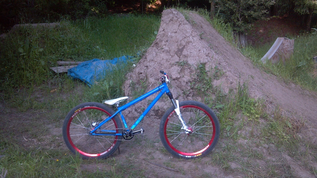 A jump and a bike