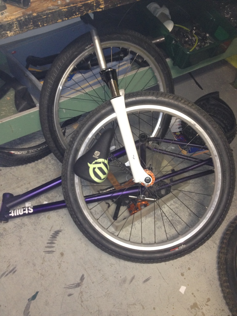 what happens when something breaks. whole biek comes apart for a rebuild :lol: