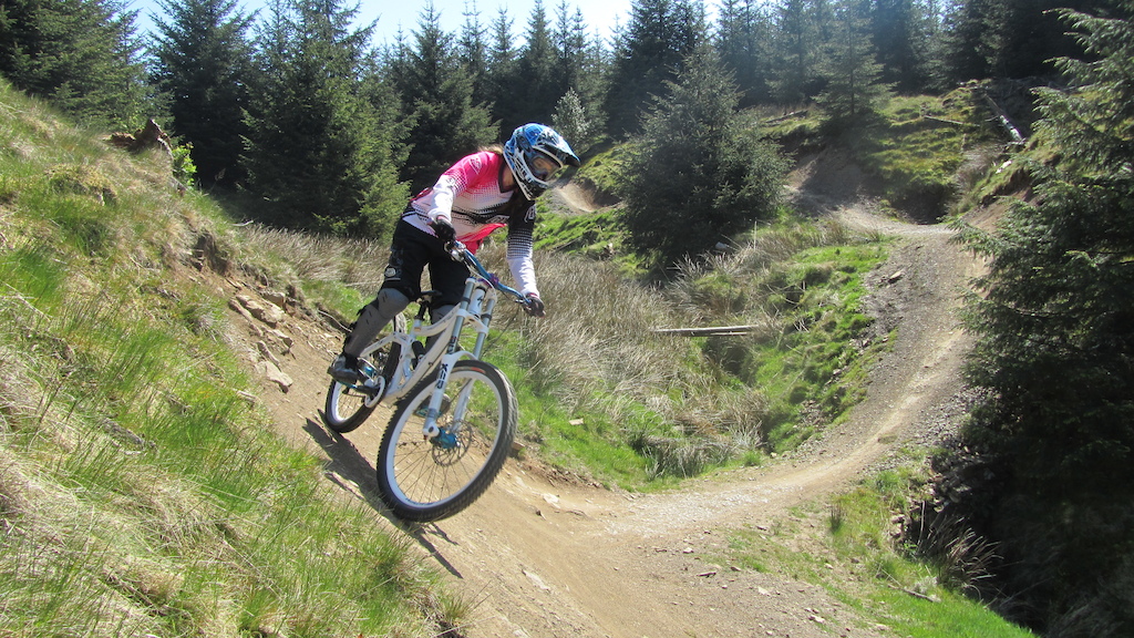 Riding the trails at Gisburn forest