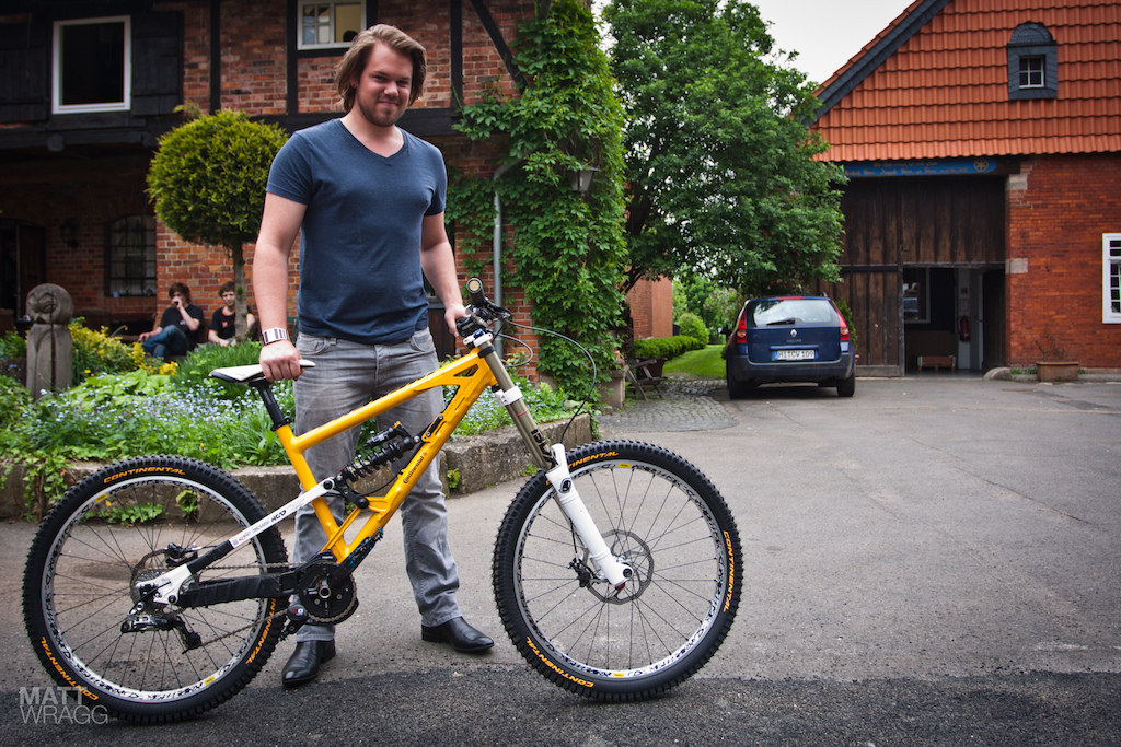 The Nicolai test bike, stolen from their team.