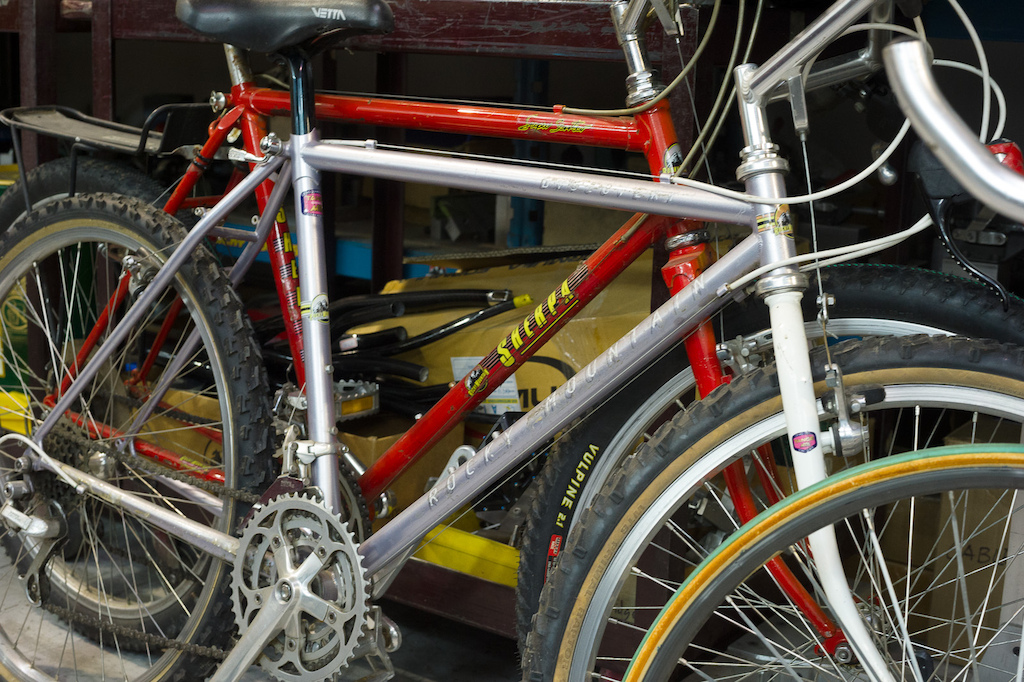 Old bicycles are found everywhere, these guys date back to the 1980's...