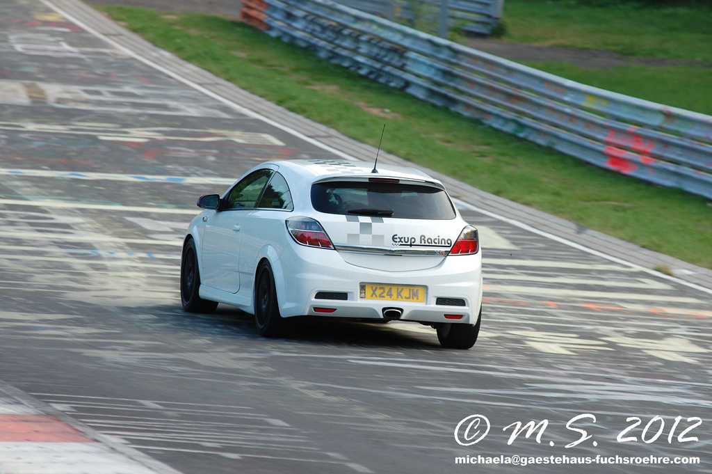 me taking our astra round the nurburgring!