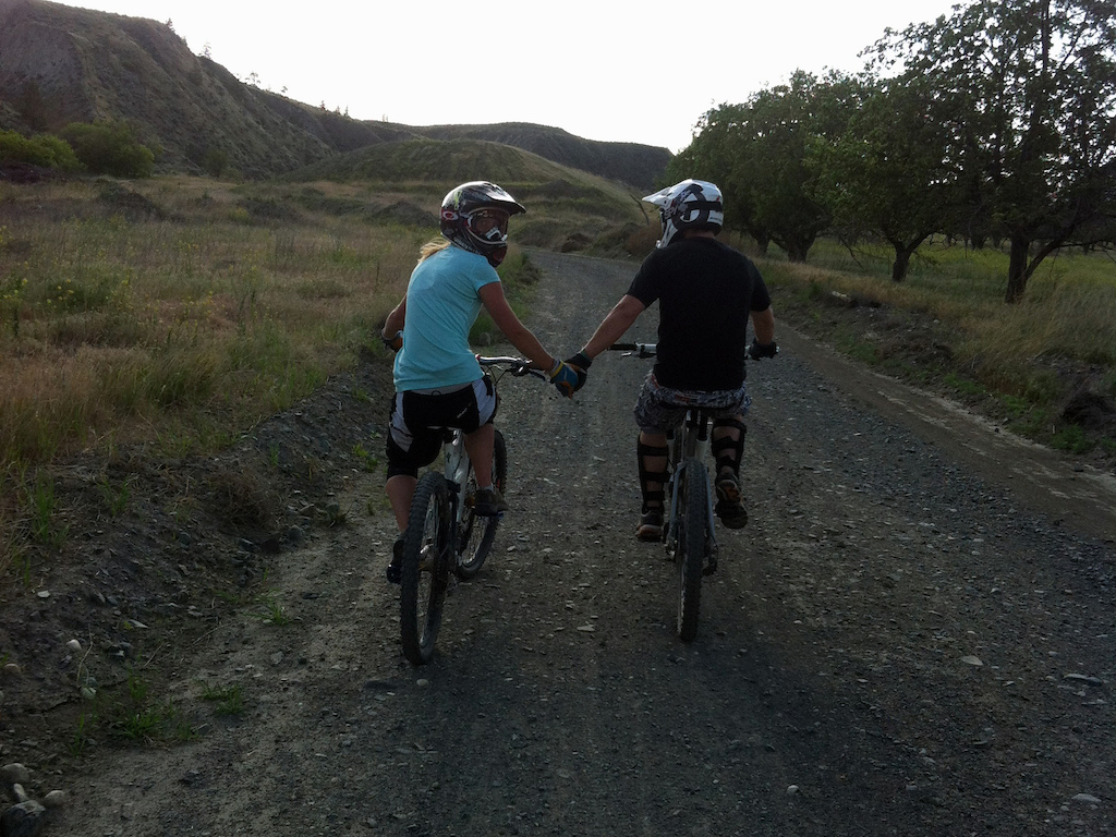 Biking couple