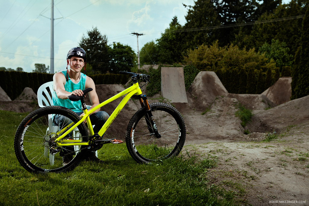 Brendan Howey riding his yard