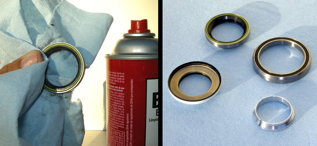 cleaning headset bearings