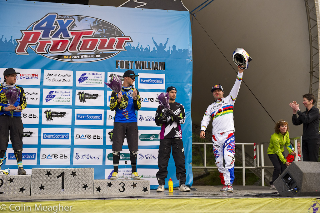 Prokop, stoked to take the win.