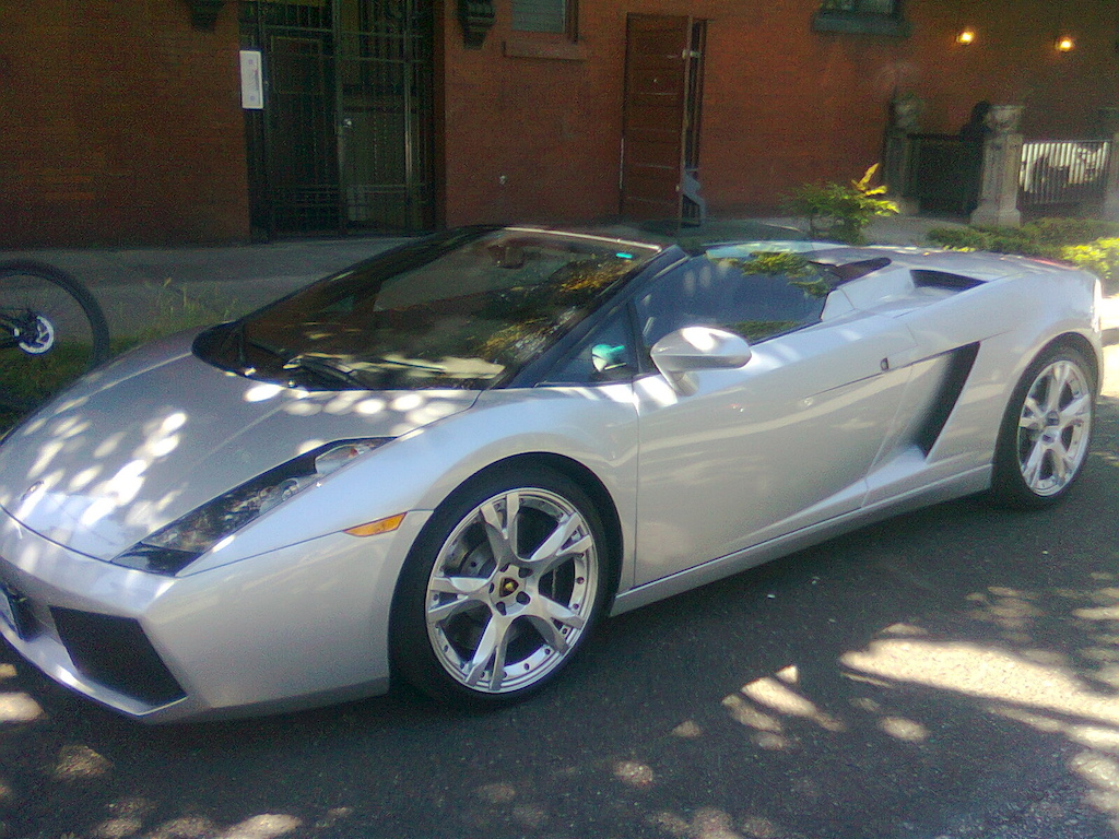 Lambo out on my uncle's house