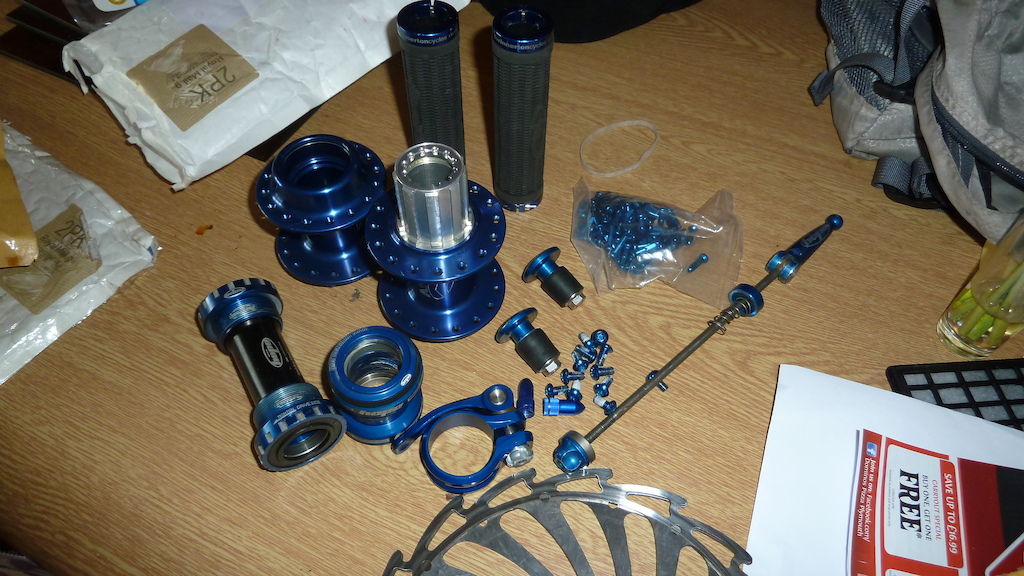 Blue parts for heckler.