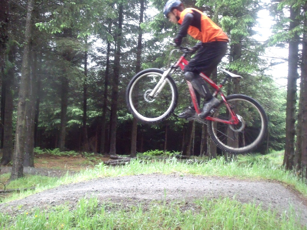Failing at getting my rear wheel up but still an okay photo