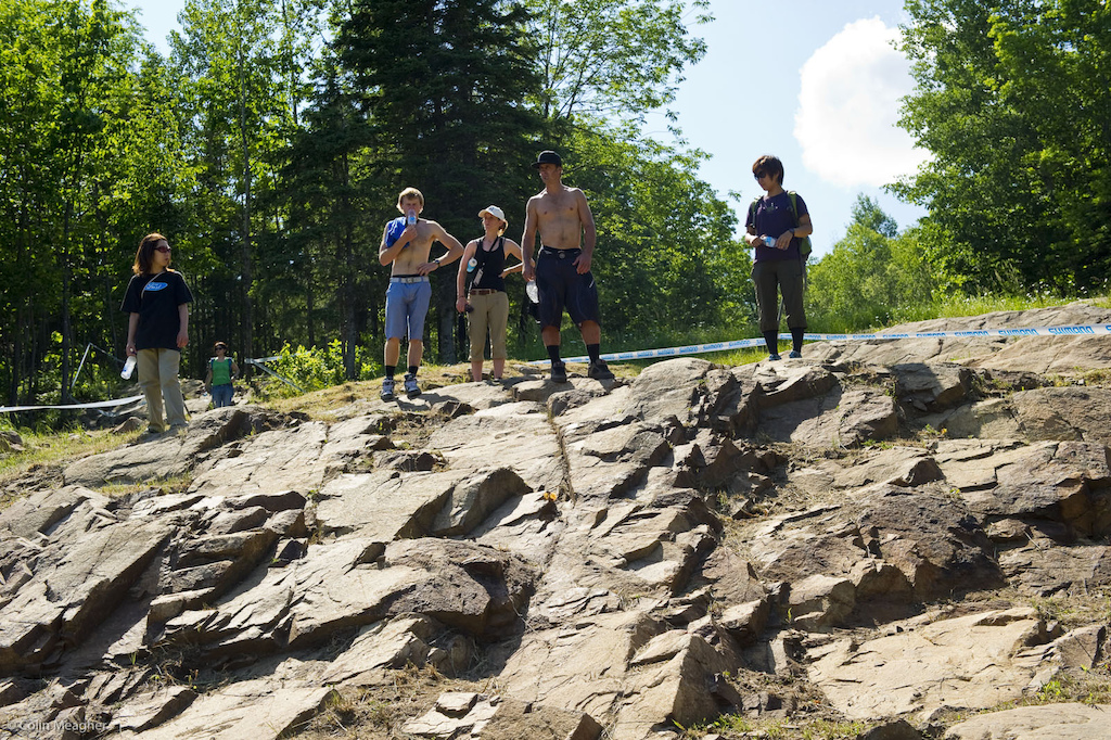 With no 4X to cater to, the track now rolls straight-away through the old 4X rock garden before veering down and finishing on the old 4X track. It's fine for 4X bikes as the track rolls to the finish; but it will be damn hard for exhausted racers to mash through that last bit.