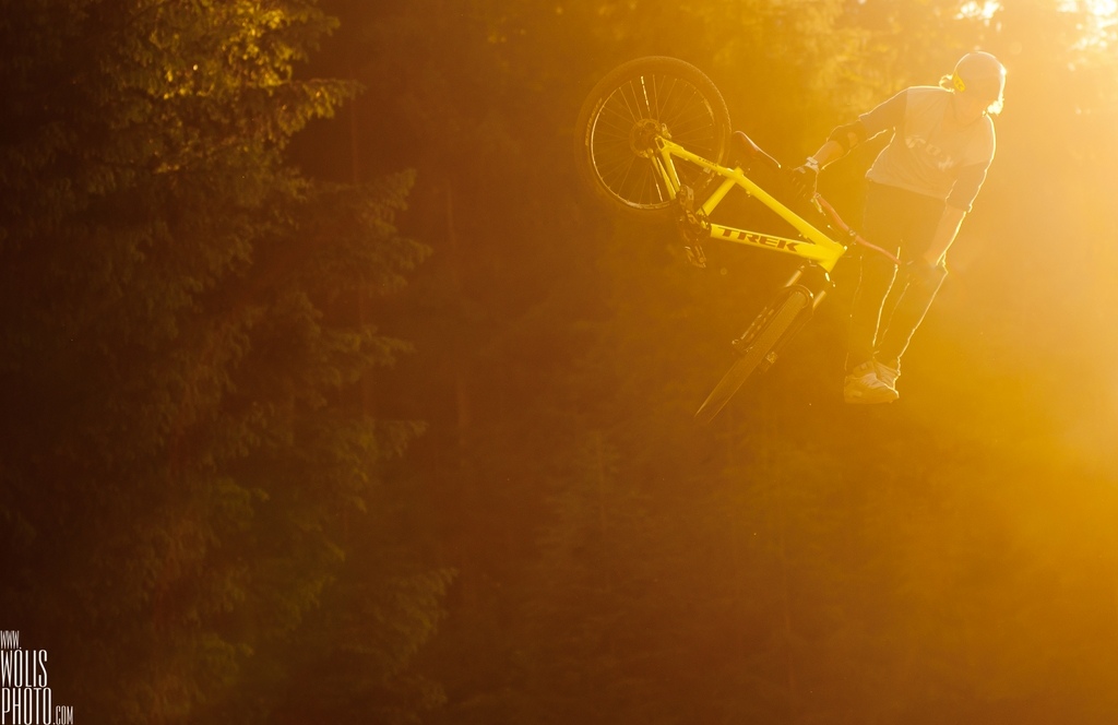 tailwhip with the beautiful sunset light!