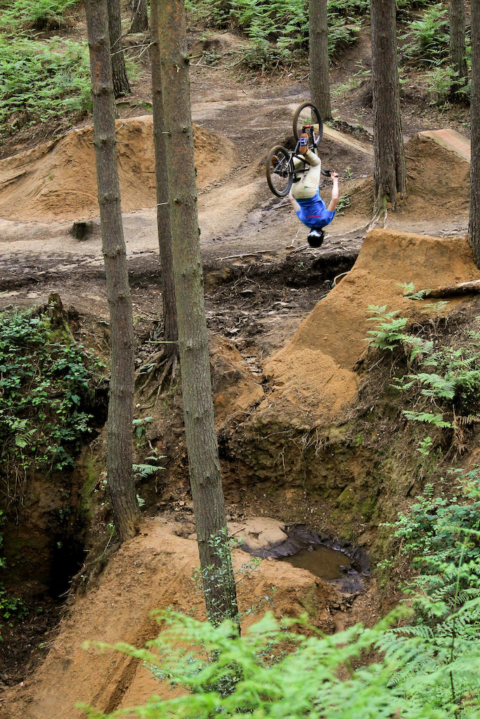 Huge flip drop. Intense..