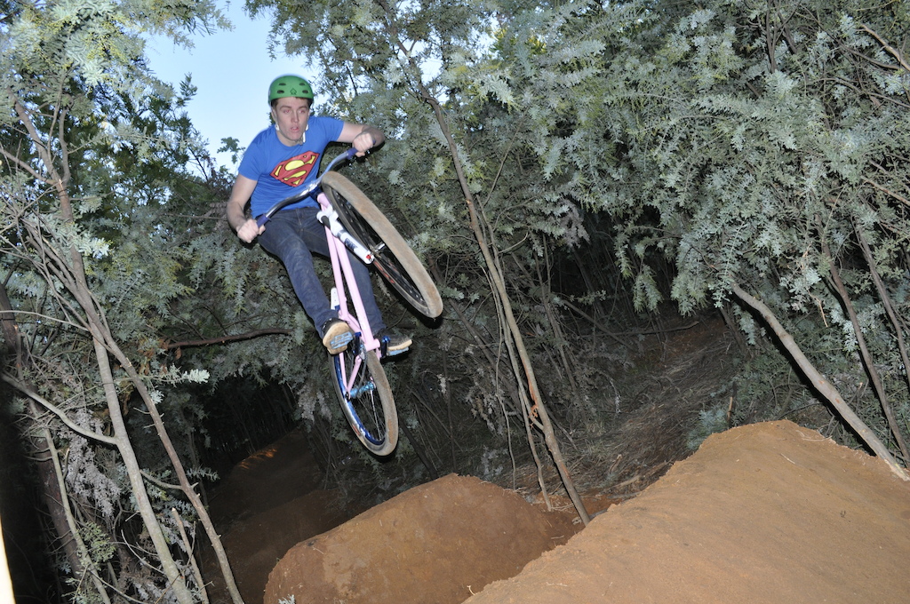 Riding the fresh GDE trails.
