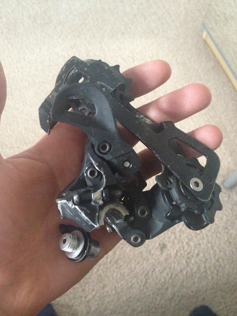 Somehow managed to snap my rear mech off my bike.