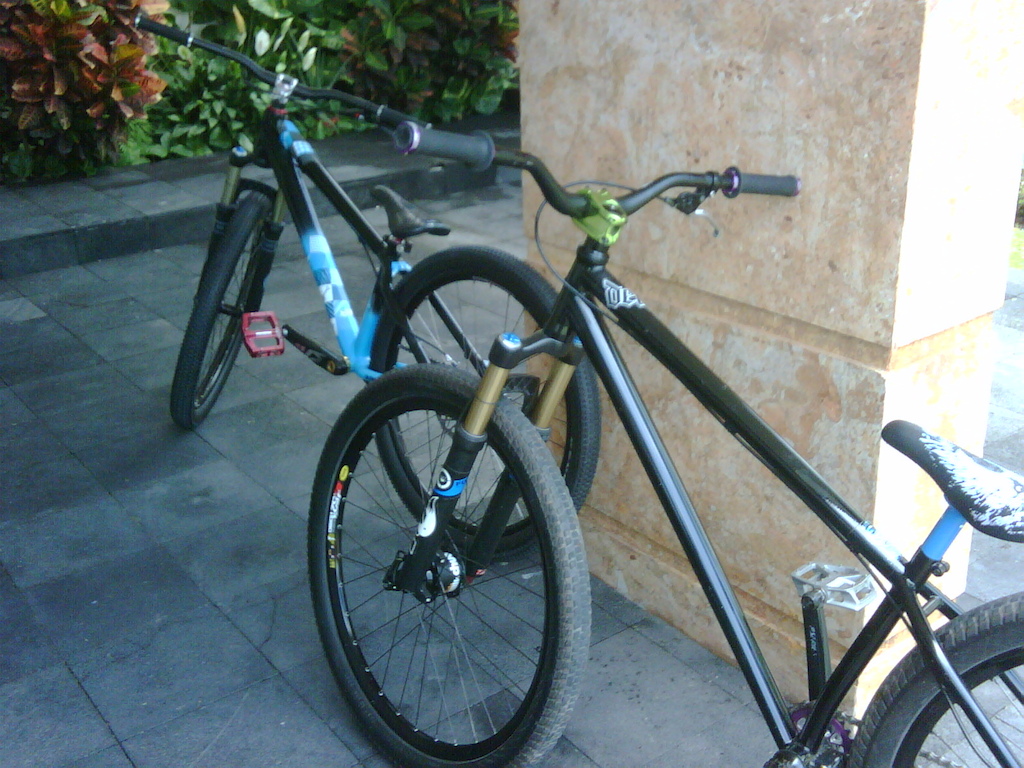 my bike and aldo's bike