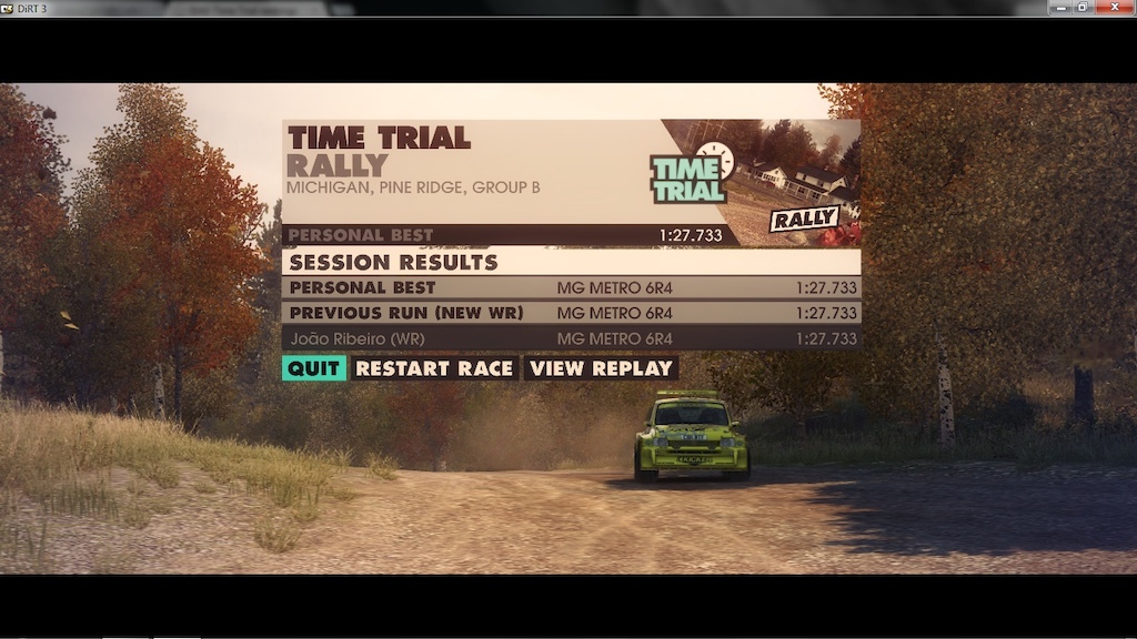 My best time so far in this track, with the Group B cars