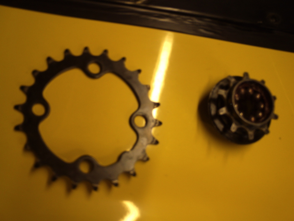 22t sprocket and 10t cog