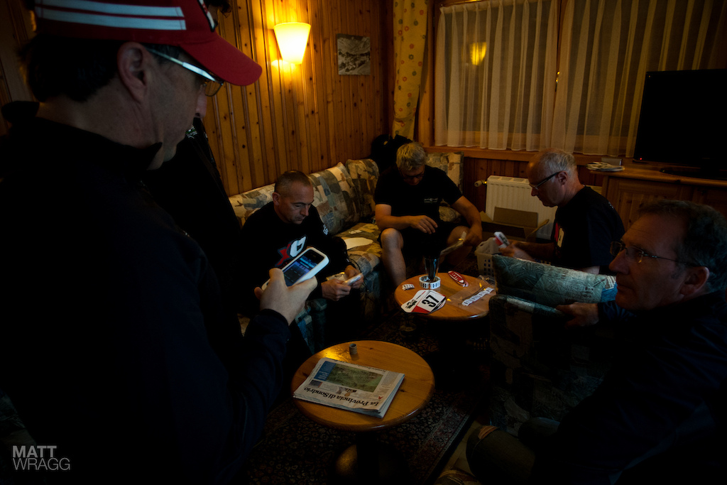 The race office - ie. the back room of Hotel K2.