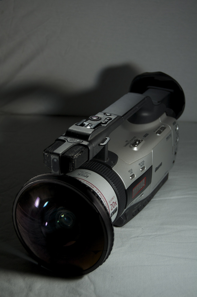My Canon XM2 w/Opteka Deth Lens!