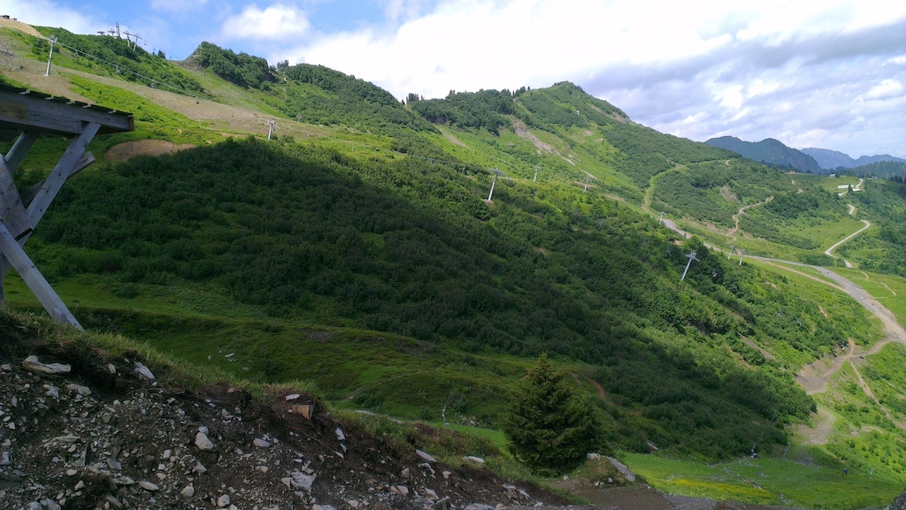 A shot of the Chatel Mountain Style Course