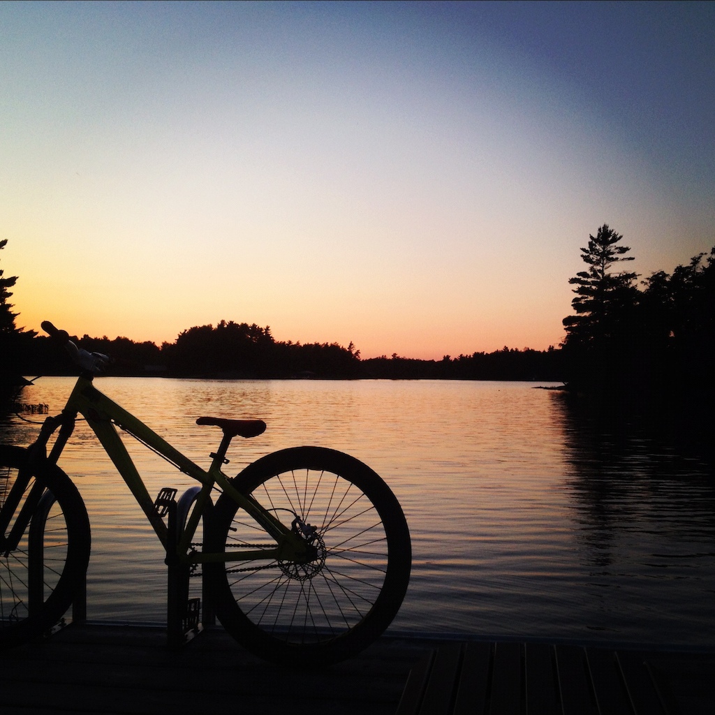 Bikes near a lake, Chyeaa
