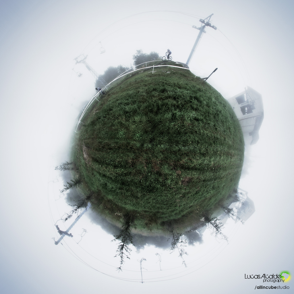 Decided to turn Beech Mountain into a planet! It would be nice if the world was a huge DH track right??