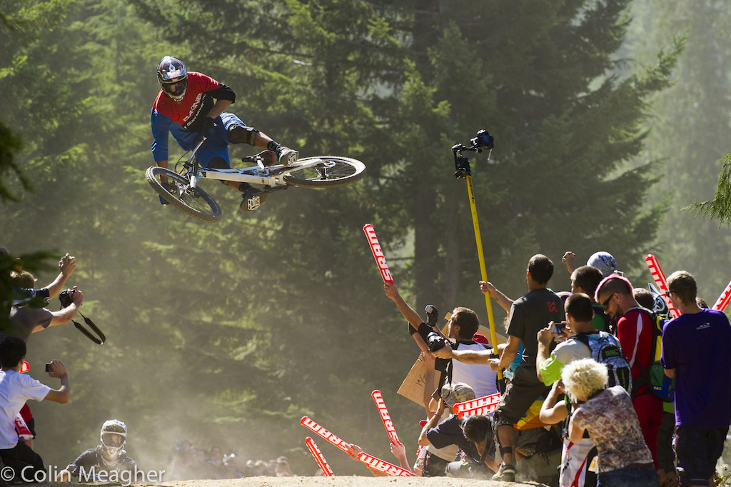 King of massive whips, Thomas Vanderham, was definitely a crowd pleaser here in Whistler.