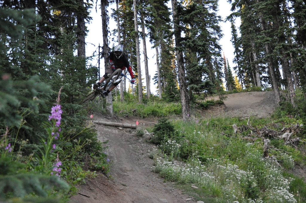 Shredding gnar up at silverstar!