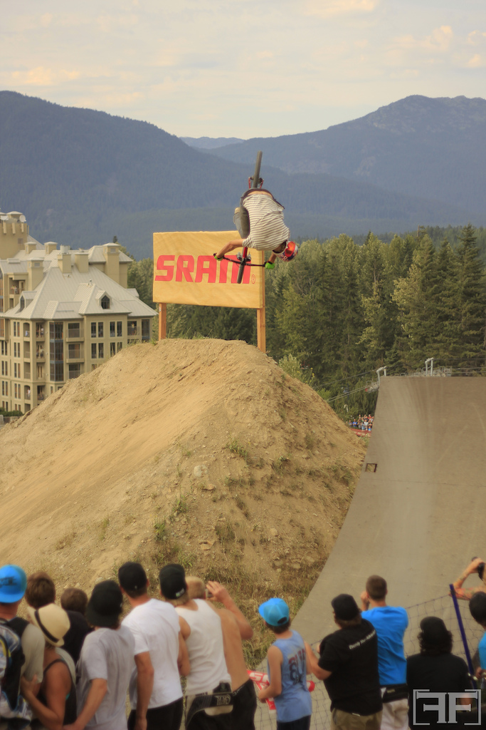 Dumped 270ing (?) the hip.