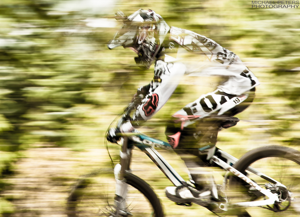 Ripping through the trees.

© Mike Peters