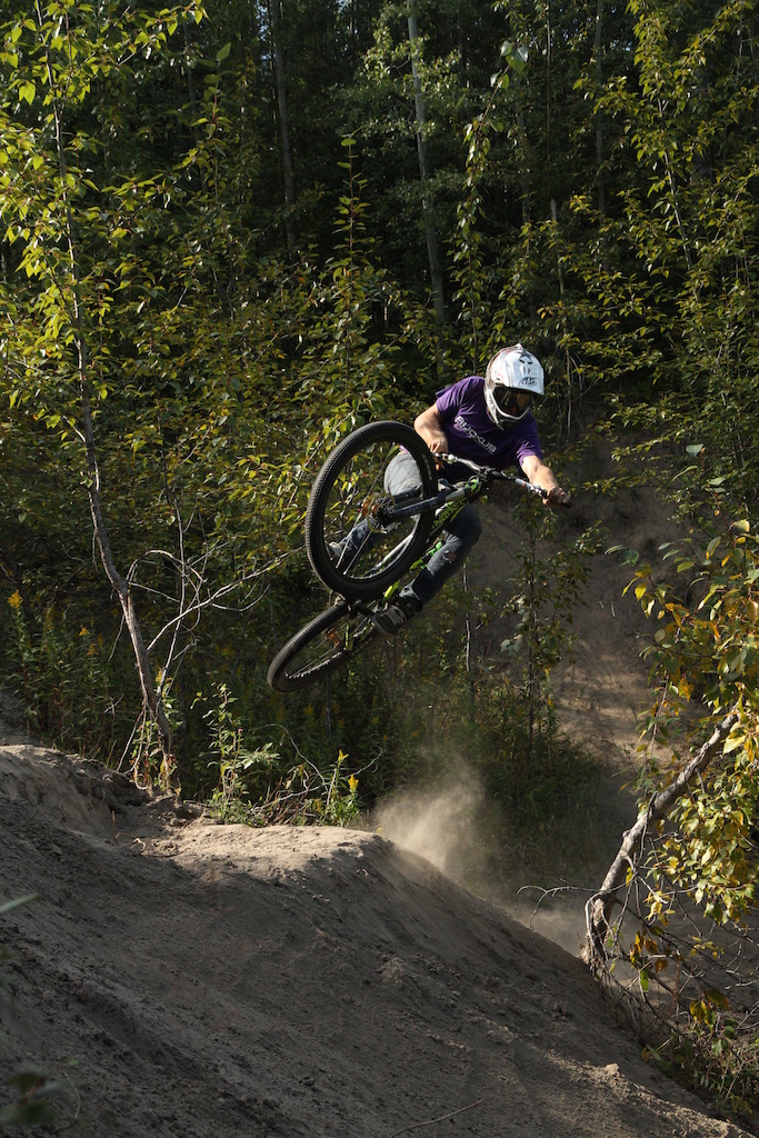 Ben styling it out for the camera on some of his practice hits for the coming up Blackspruce films video