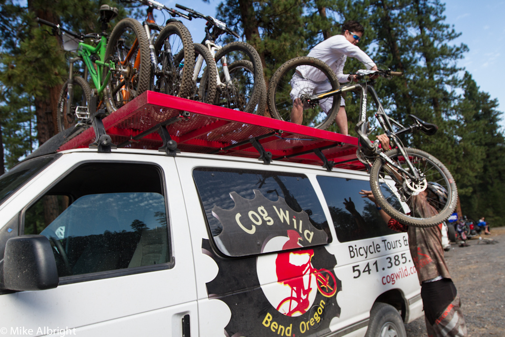 Bend's Cog Wild not only shuttles riders all over Oregon but they are actively involved in trail maintenance and advocasy in and around Central Oregon.