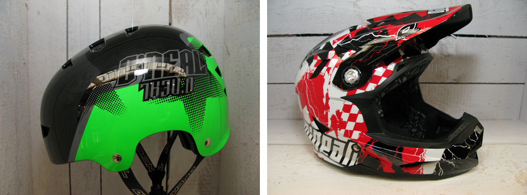 (Left) Dirt Lid with Fidlock buckle system. (Right) New colour scheme features on the entry level Airtech AT-1.