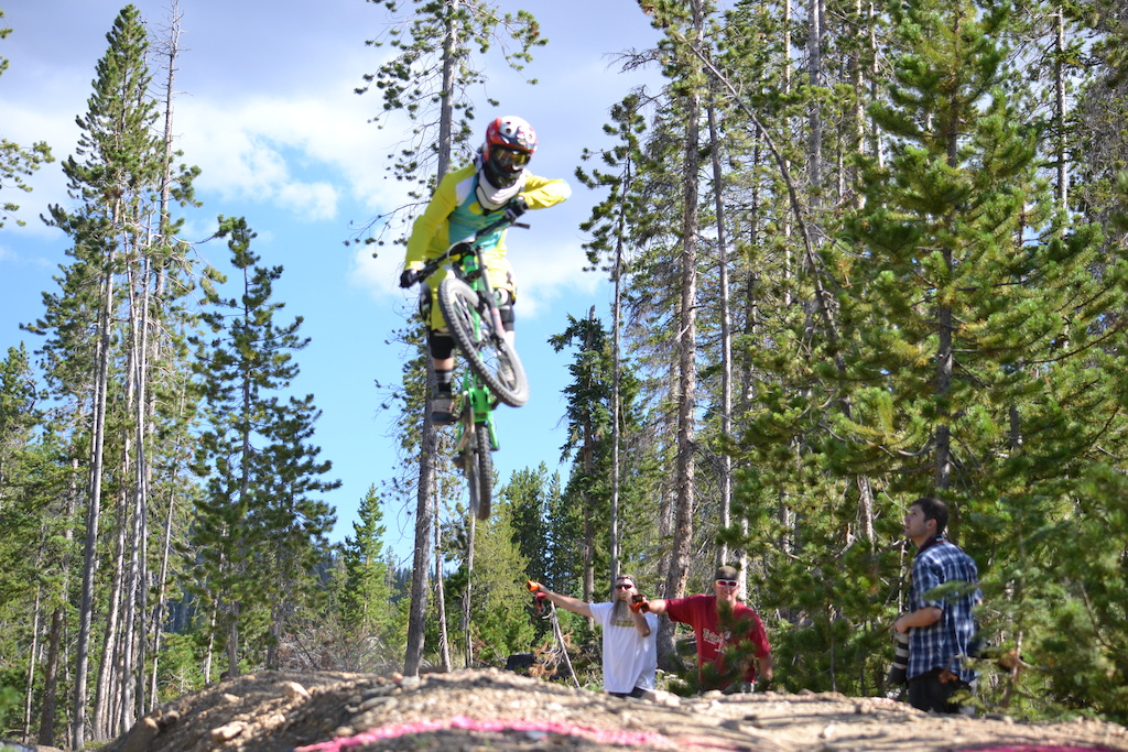 Shot from my race run at the Colorado Freeride Festival Air DH