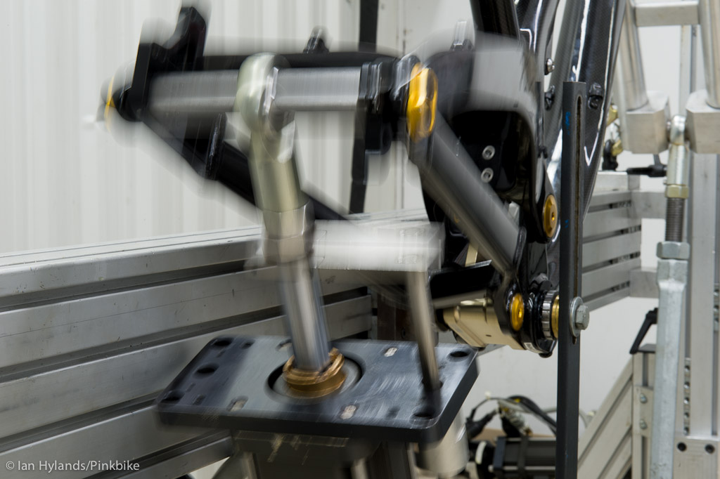 Devinci Wilson Carbon on test jig