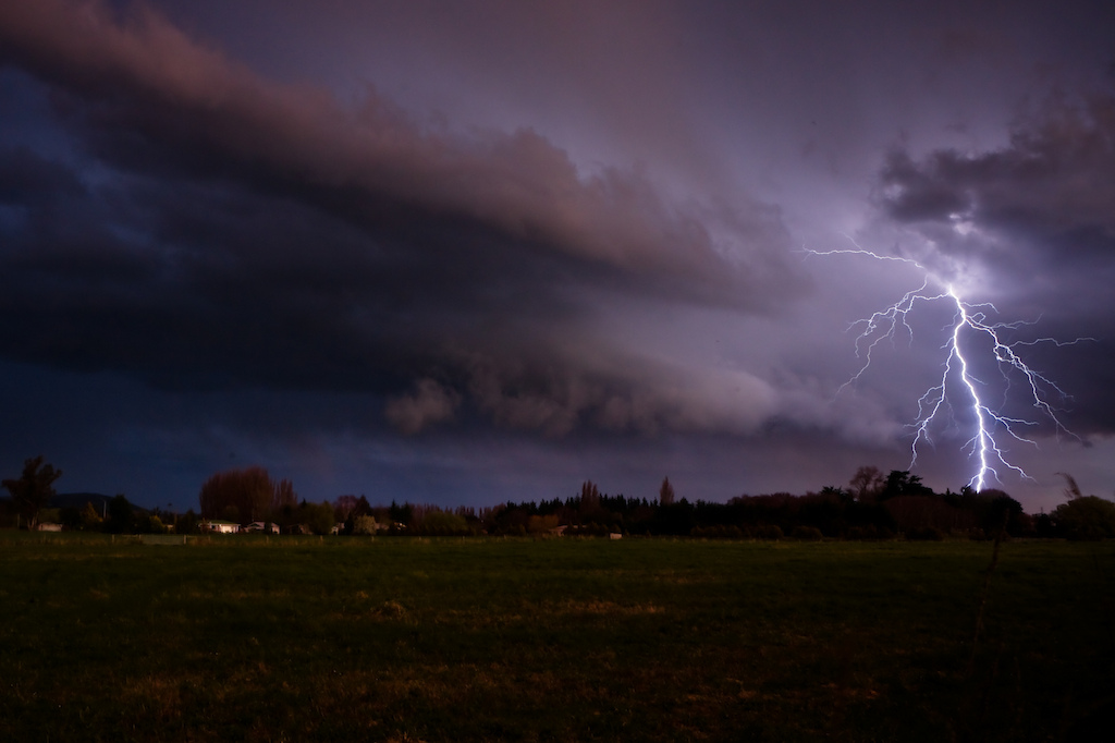 pic from last nights storm the rolled threw