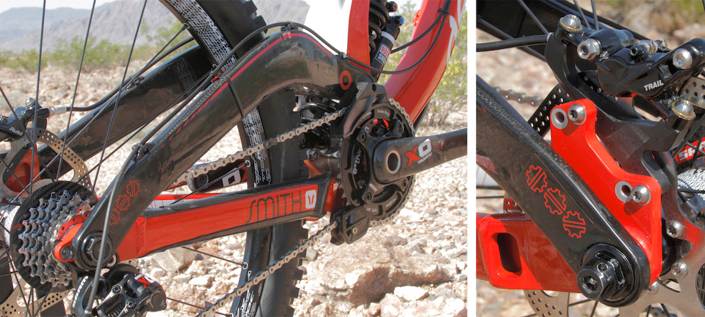 Steve Smith's Devinci Wilson Carbon that won the World Cup race in Norway.