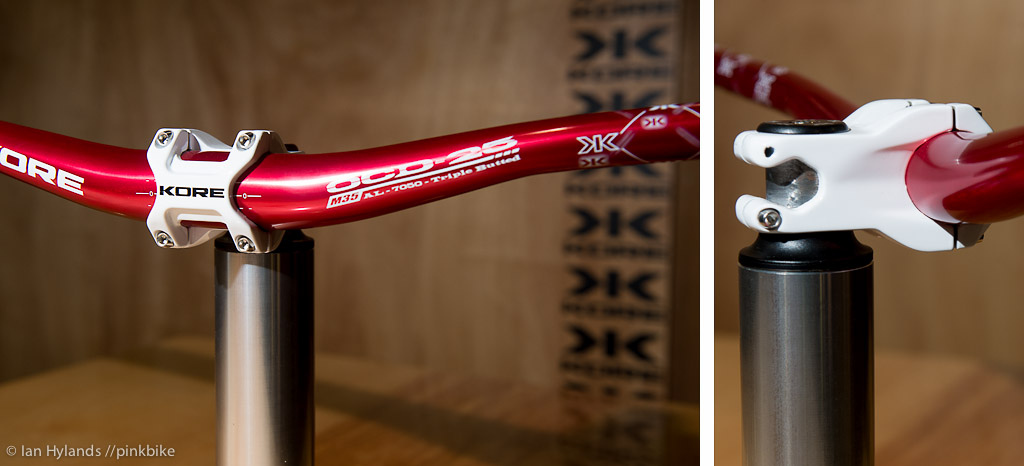 We showed you the rapid prototype of Kore's 35mm stem last Interbike, here is the finished product.